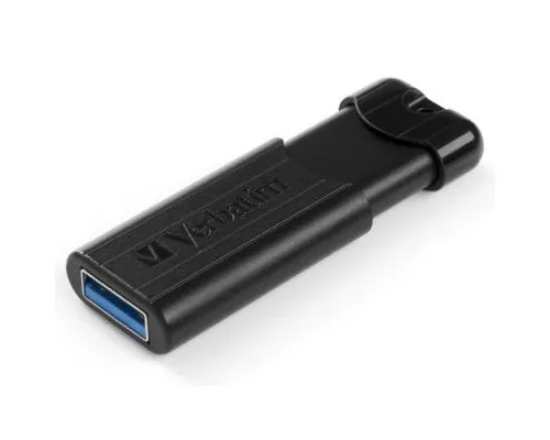USB флеш накопичувач Verbatim 64GB PinStripe Black USB 3.0 (49318)