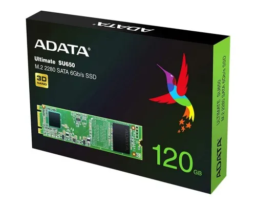 Накопитель SSD M.2 2280 120GB ADATA (ASU650NS38-120GT-C)