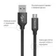 Дата кабель USB 2.0 AM to Micro 5P 2.0m black ColorWay (CW-CBUM009-BK)