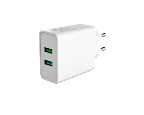 Зарядний пристрій ColorWay 2USB Quick Charge 3.0 (36W) (CW-CHS017Q-WT)