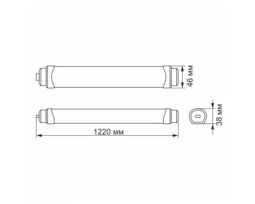 Светильник Videx LED IP65 36W (VL-BNWL-36125)