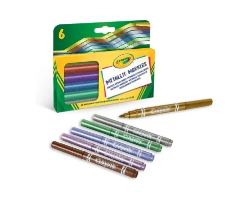 Фломастери Crayola Metallic, 6 шт (58-8828)