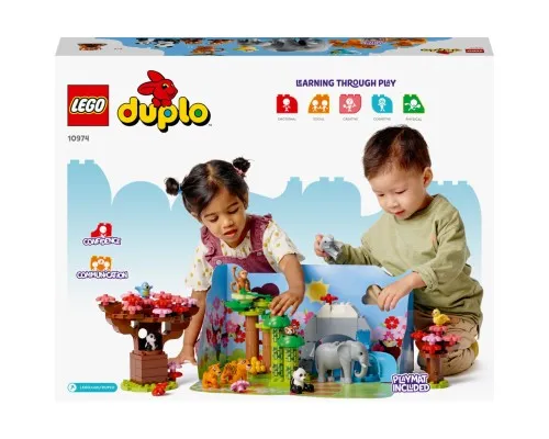 Конструктор LEGO DUPLO Town Дикие животные Азии 117 деталей (10974)