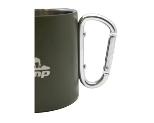Чашка туристична Tramp 350 мл з карабіном Olive (UTRC-122-olive)
