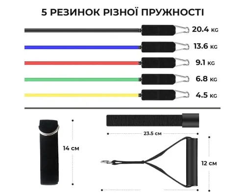 Эспандер Power System PS-4099 Total Expander Set 5 шт (4099MX-0)