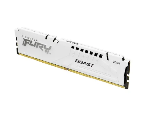 Модуль памяті для компютера DDR5 16GB 5200 MHz FURY Beast White Kingston Fury (ex.HyperX) (KF552C40BW-16)