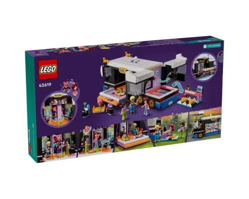 Конструктор LEGO Friends Автобус для музыкального тура поп-звезды 845 деталей (42619)