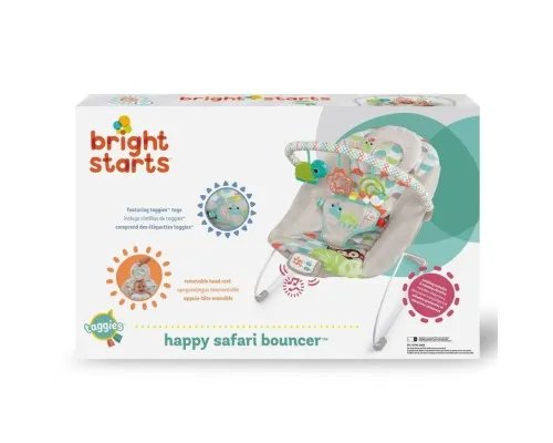 Кресло-качалка Bright Starts Happy Safari Bouncer (11508)