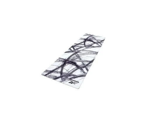 Килимок для йоги Reebok Natural Rubber Yoga Mat білий, сірий, мармур RAYG-11080OM (885652020923)