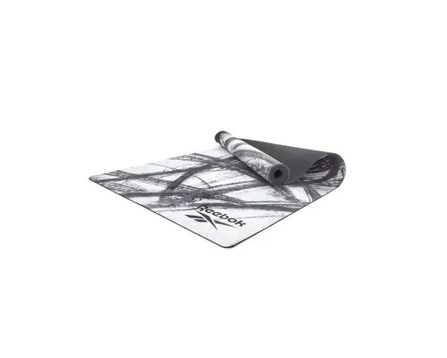 Килимок для йоги Reebok Natural Rubber Yoga Mat білий, сірий, мармур RAYG-11080OM (885652020923)