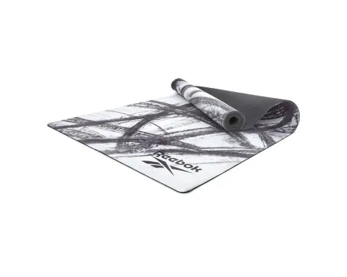 Килимок для йоги Reebok Natural Rubber Yoga Mat білий, сірий, мармур RAYG-11080OM (885652020923)