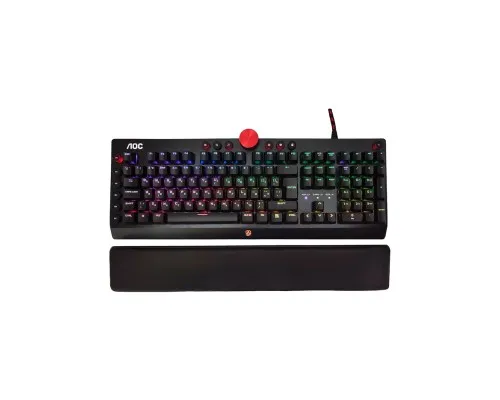 Клавиатура AOC AGK700 RGB Cherry MX Red USB Black (AGK700DR2R)