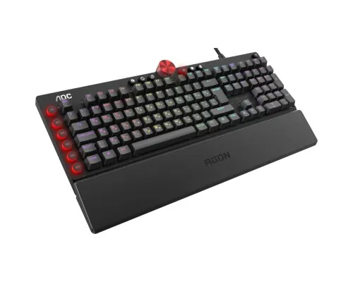 Клавиатура AOC AGK700 RGB Cherry MX Red USB Black (AGK700DR2R)