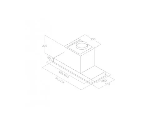Витяжка кухонна Elica HIDDEN 2.0 IX/A/72
