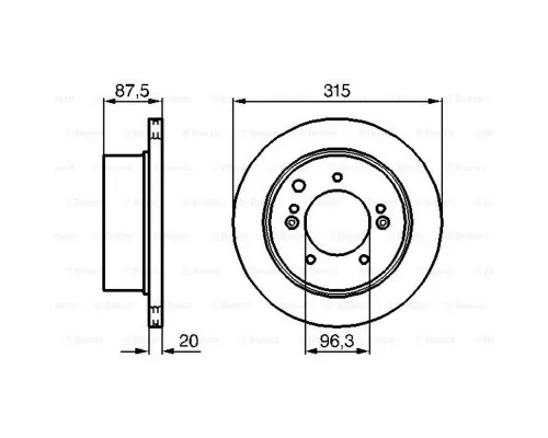 Тормозной диск Bosch 0 986 479 232