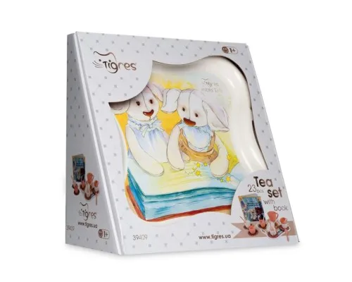 Игровой набор Tigres посуда Сказки в мире моды в коробке + книга русский (39409)