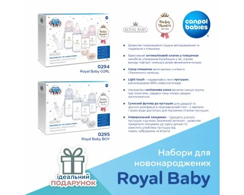 Набор для кормления новорожденных Canpol babies Royal Baby BOY (0295)