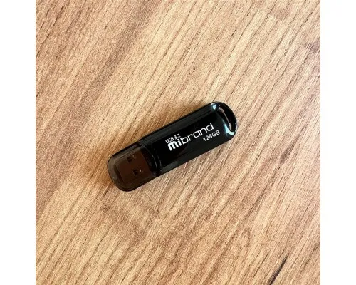 USB флеш накопичувач Mibrand 128GB Marten Black USB 3.2 (MI3.2/MA128P10B)