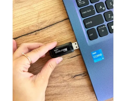 USB флеш накопитель Mibrand 128GB Marten Black USB 3.2 (MI3.2/MA128P10B)