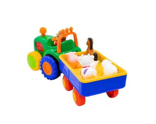 Развивающая игрушка Kiddi Smart Трактор с трейлером (063180)