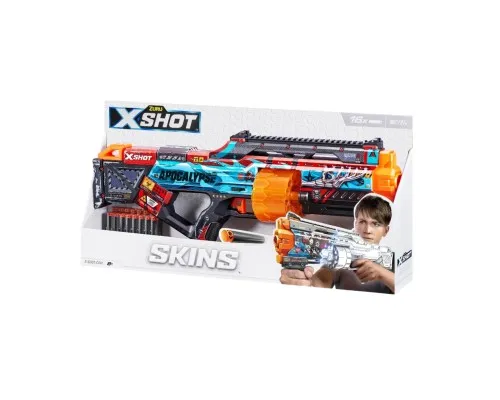 Игрушечное оружие Zuru X-Shot Быстрострельный бластер Skins Last Stand Faze (16 патронов) (36518H)