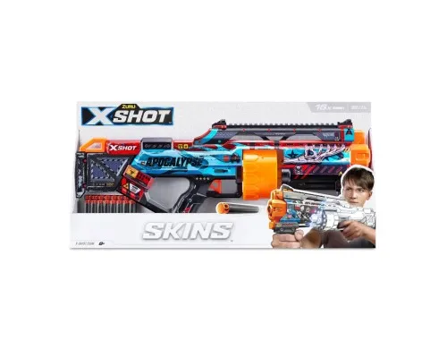 Игрушечное оружие Zuru X-Shot Быстрострельный бластер Skins Last Stand Faze (16 патронов) (36518H)