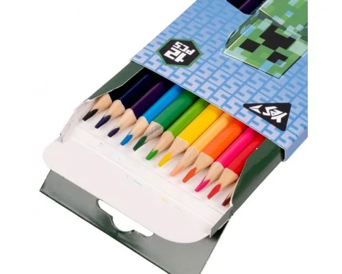 Карандаши цветные Yes 12 цв. Minecraft (290701)