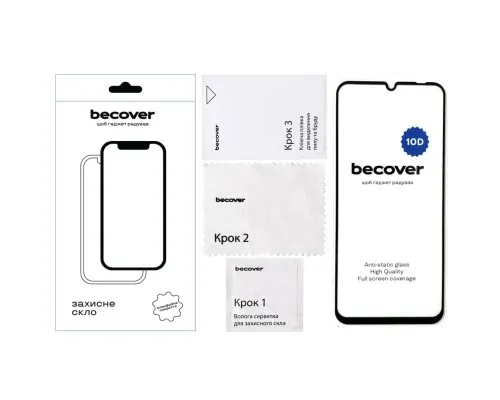 Скло захисне BeCover Xiaomi Redmi 13C / Poco C65 10D Black (711372)