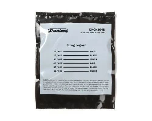 Струни для гітари Jim Dunlop Heavy Core Electric Guitar Strings (10-48) (DHCN1048)