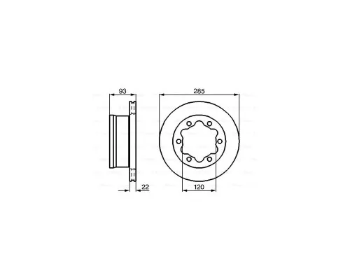 Гальмівний диск Bosch 0 986 478 555