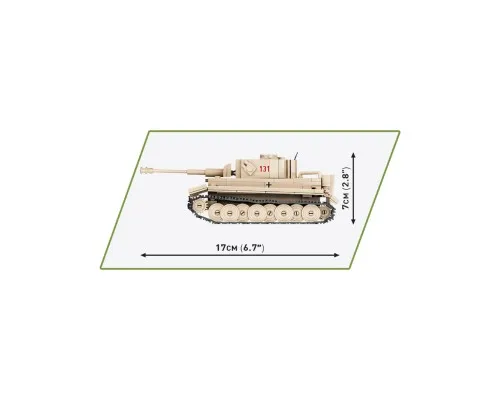 Конструктор Cobi Друга Світова Війна Танк Тигр 131, 340 деталей (COBI-2710)