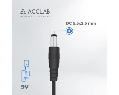 Кабель питания USB to DC 5.5х2.5mm 9V 1A ACCLAB (1283126565113)
