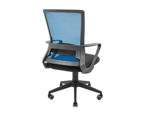 Офісне крісло Richman Робін Пластик Піастра Сітка чорна + синя (ADD0003028)