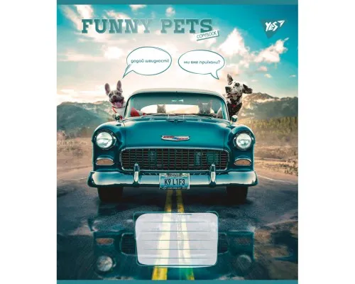 Тетрадь Yes Funny pets 24 листов линия (767041)