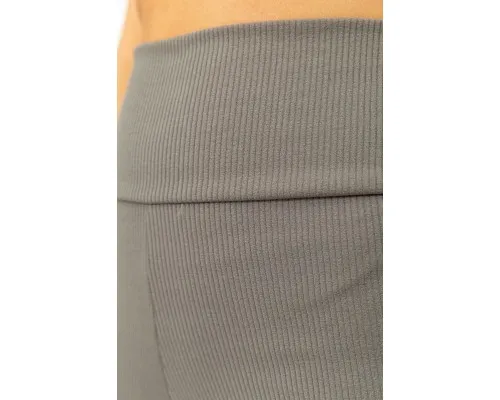 Лосини жіночі в рубчик на флісі, колір хакі, 205R706