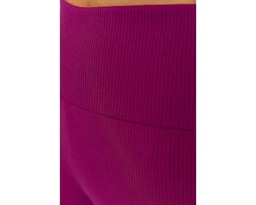 Лосини жіночі в рубчик на флісі, колір фуксія, 205R706