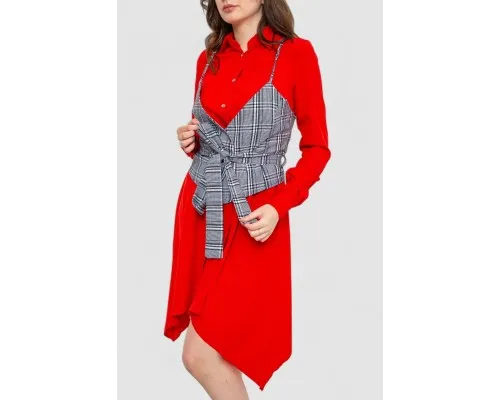 Сукня  вільного крою, колір червоний, 186R530