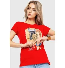 Жіноча футболка, колір червоний, 190R103