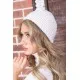 Однотонна жіноча шапка, світло-сірого кольору, 167R7801