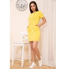Коротка сукня в спортивному стилі, колір Жовтий, 167R11-1