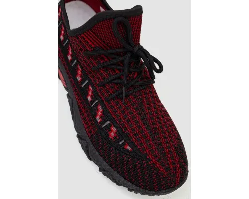 Кросівки чоловічі текстиль, колір червоно-чорний, 243RU310-2