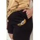 Жіноча піжама з принтом, колір бежево-чорний, 219RF-527