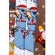 Комплект жіночих шкарпеток новорічних 3 пари, колір темно-сірий, білий, коричневий, 151R262