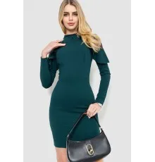 Ошатне плаття, колір темно-зелений, 214R401
