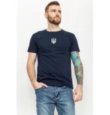 Чоловіча футболка з тризубом, колір темно-синій, 226R022
