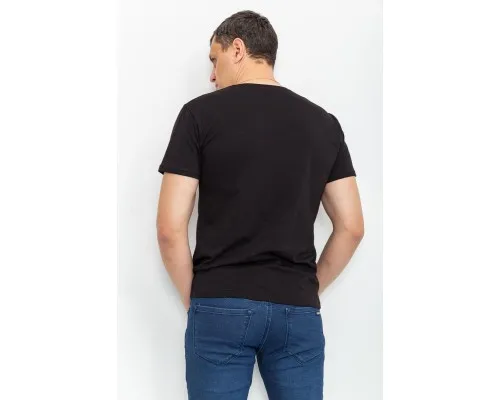 Чоловіча футболка з тризубом, колір чорний, 226R022