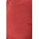 Водолазка жіноча в рубчик, колір темно-кораловий, 204R9029