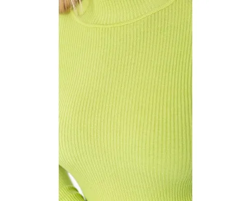 Водолазка жіноча в рубчик, колір фісташковий, 204R9029