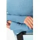 Водолазка жіноча в рубчик, колір джинс, 204R9029
