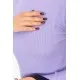 Водолазка жіноча в рубчик, колір бузковий, 204R9029